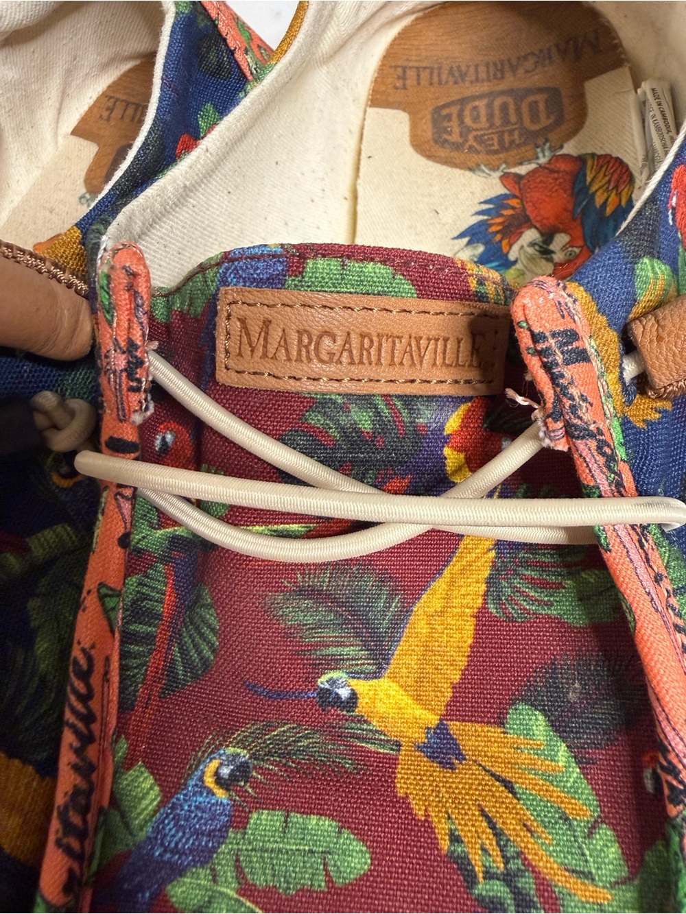Hey Dude Wendy Margaritaville Women’s 8 Tropical Parrot Shoes Multi - Picture 5 of 7